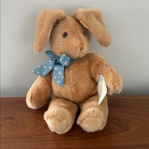 Vintage Eden Easter Bunny Rabbit Plush Stuffed Animal with Bow